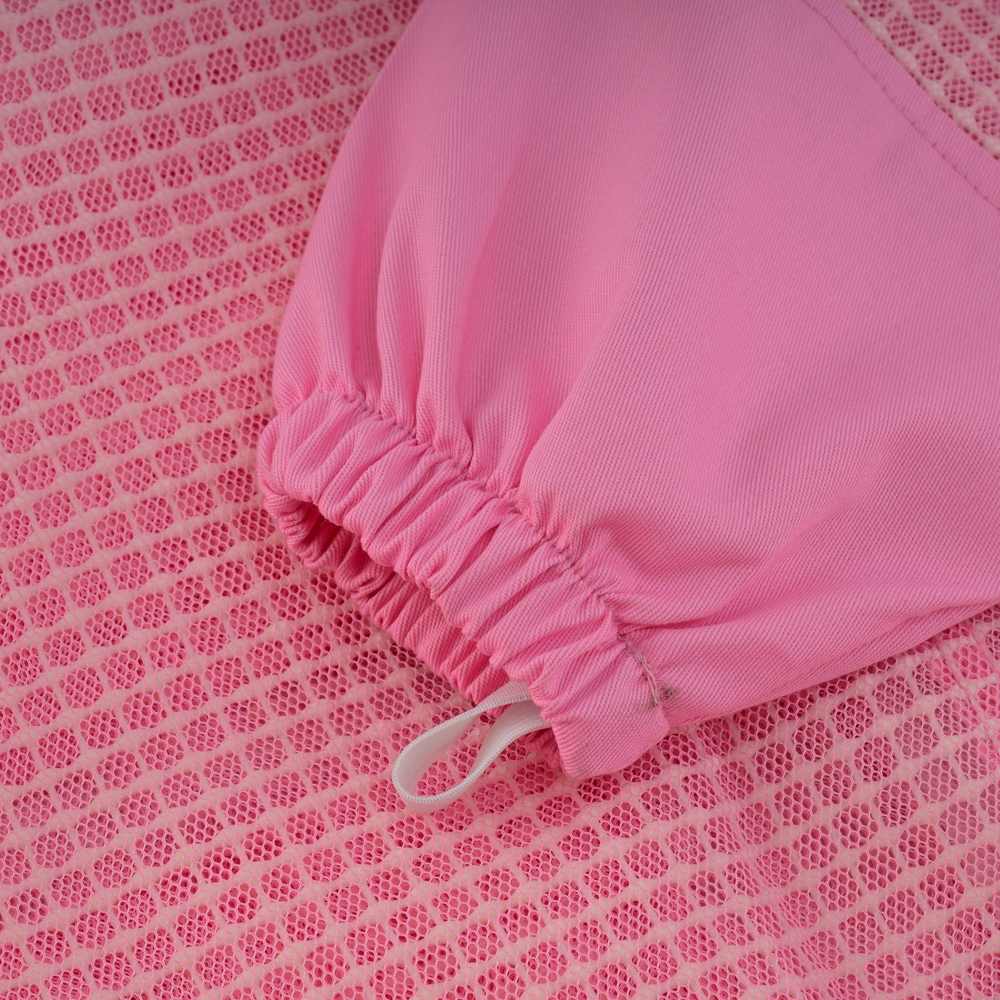 3 Layer Beekeeping Jacket with Rounded Veil - Pink