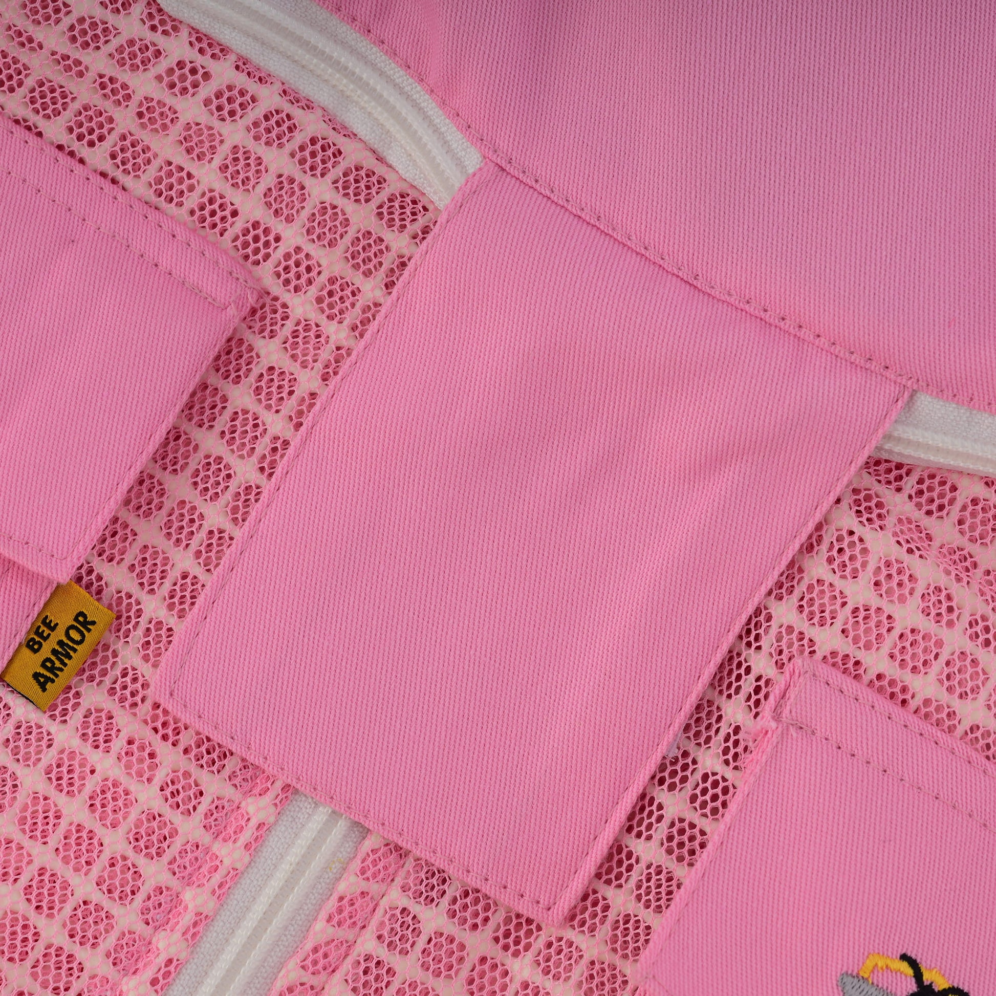 3 Layer Beekeeping Jacket with Fencing Veil - Pink