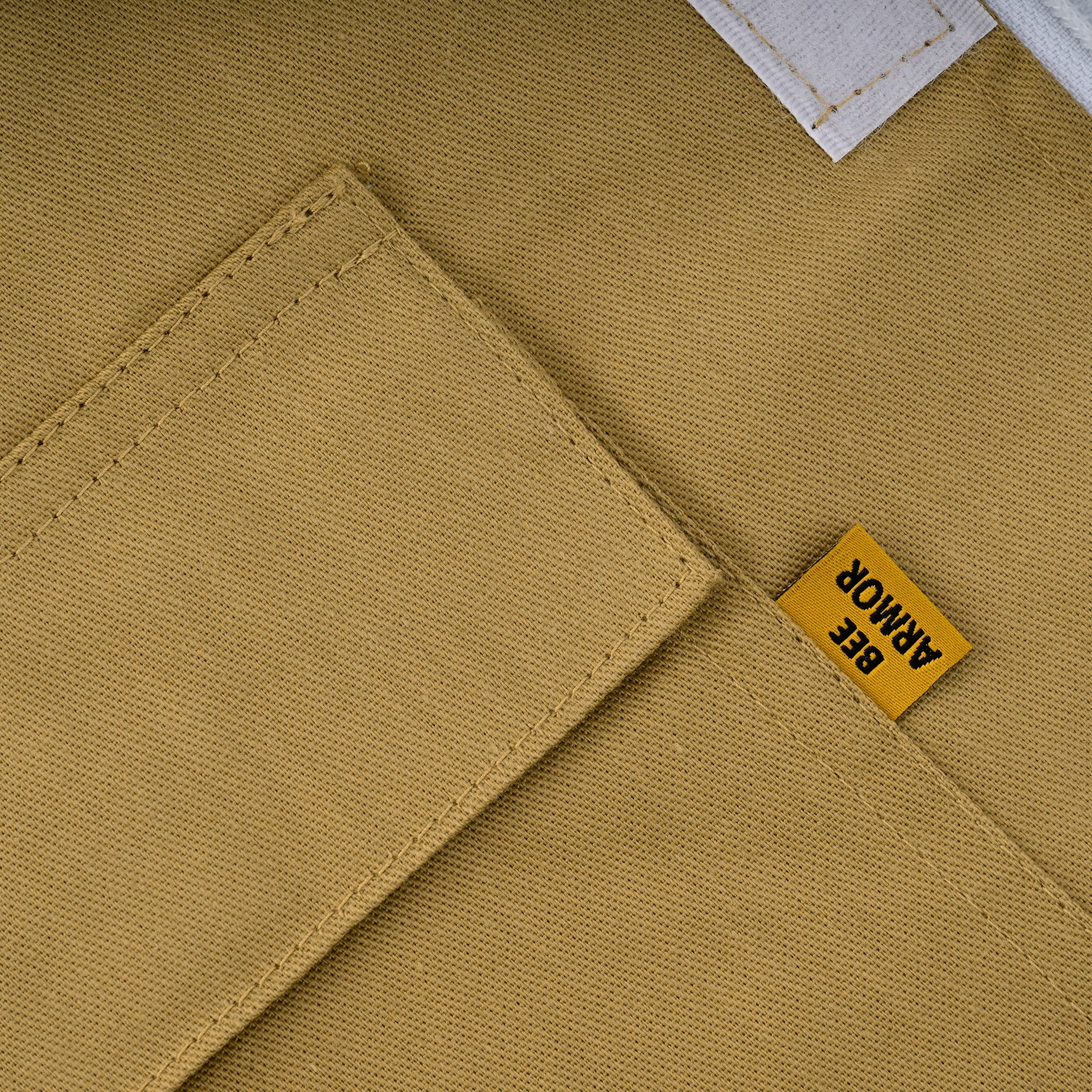 Cotton Beekeeping Jacket with Rounded Veil - Khaki