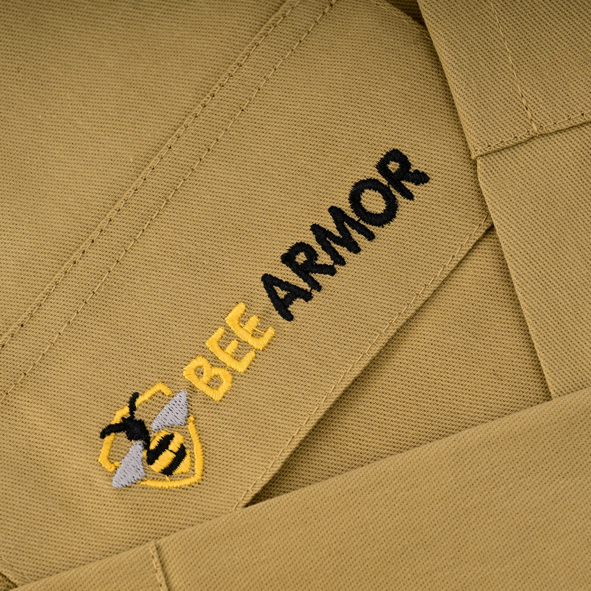 Cotton Beekeeping Jacket with Rounded Veil - Khaki
