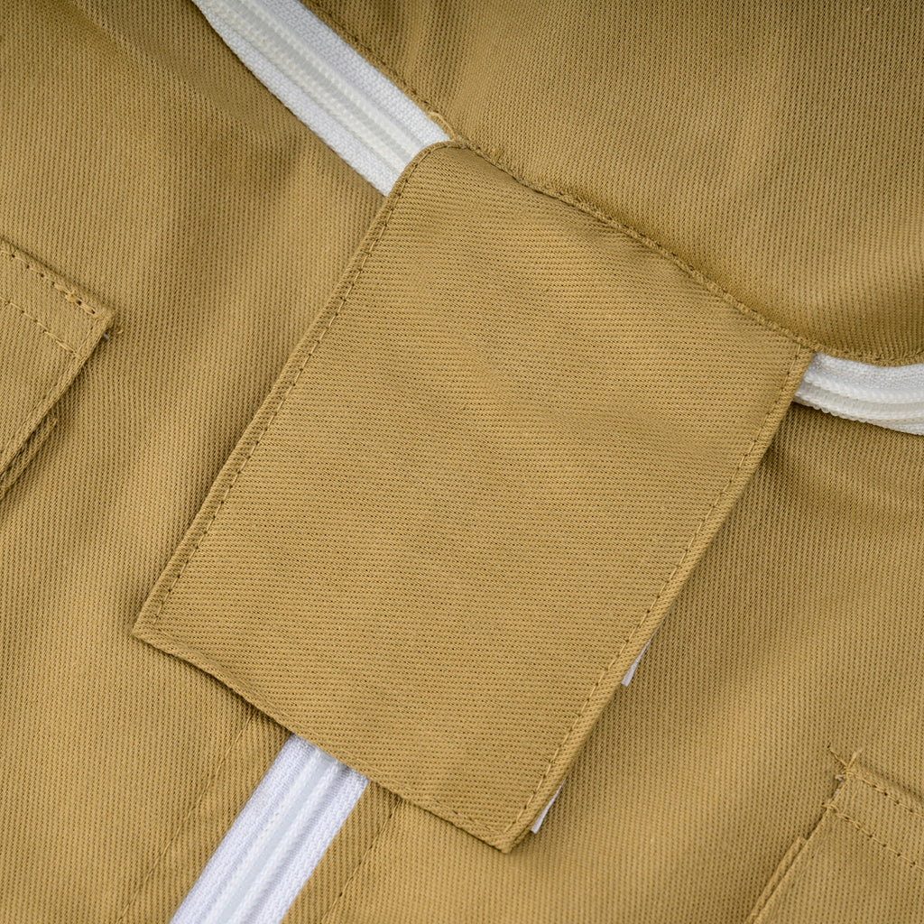 Cotton Beekeeping Jacket with Fencing Veil - Khaki