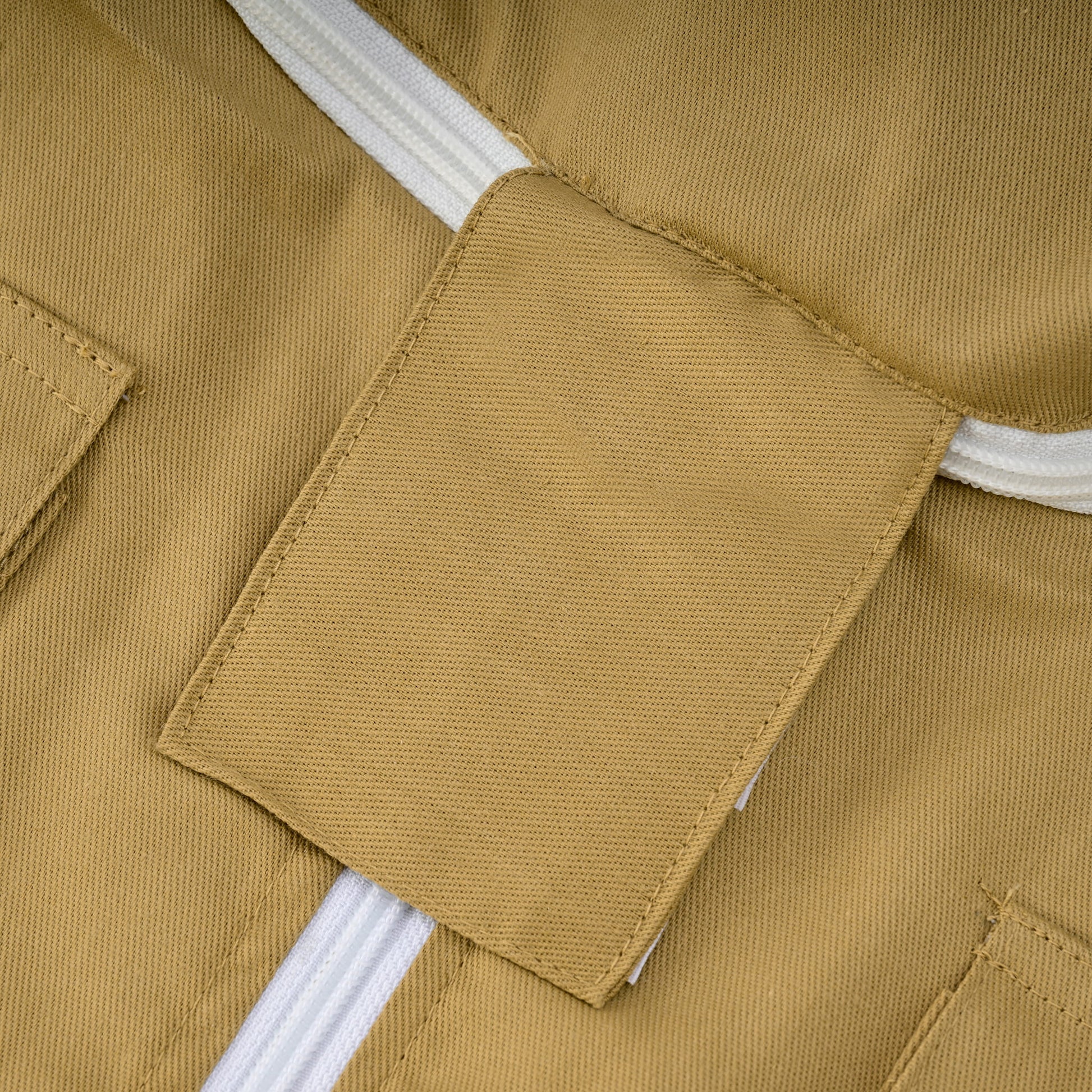 Cotton Beekeeping Jacket with Fencing Veil - Khaki