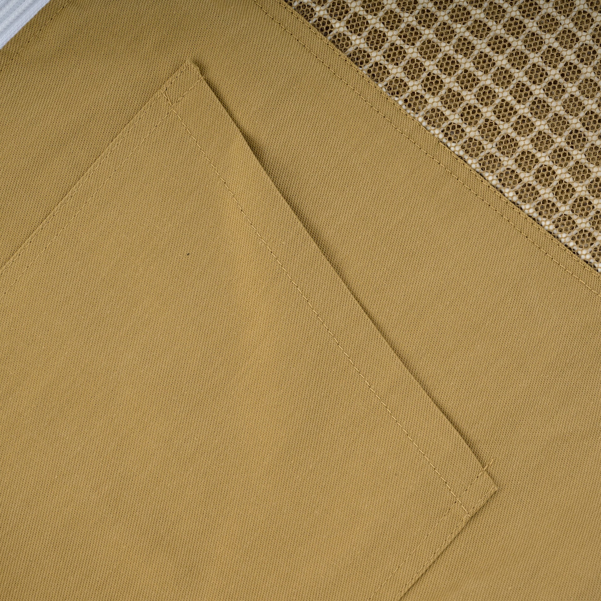 Semi Ventilated Beekeeping Jacket with Rounded Veil- Khaki