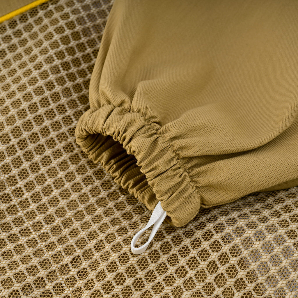 Semi Ventilated Beekeeping Jacket with Rounded Veil- Khaki