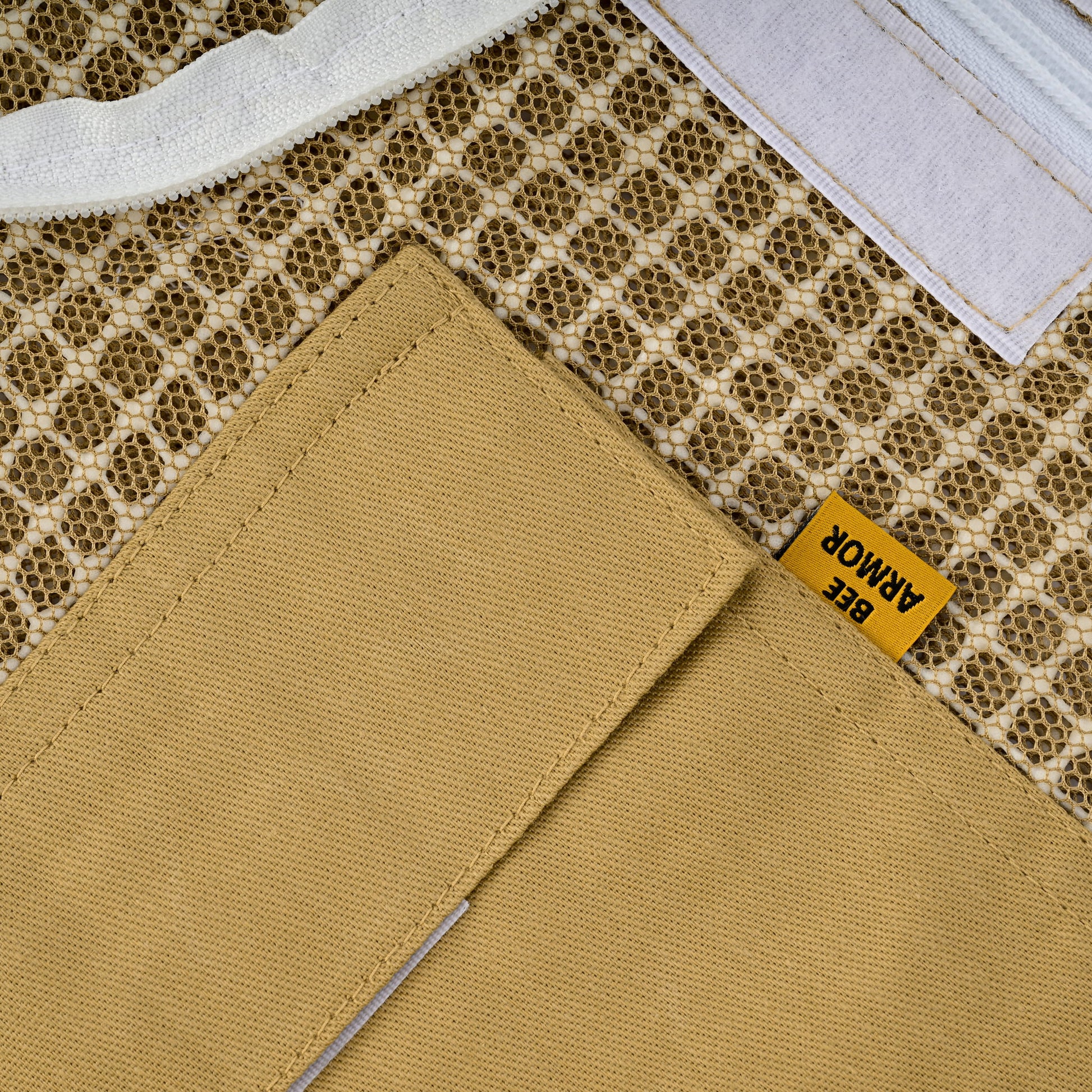 3 Layer Beekeeping Jacket with Fencing Veil- Khaki