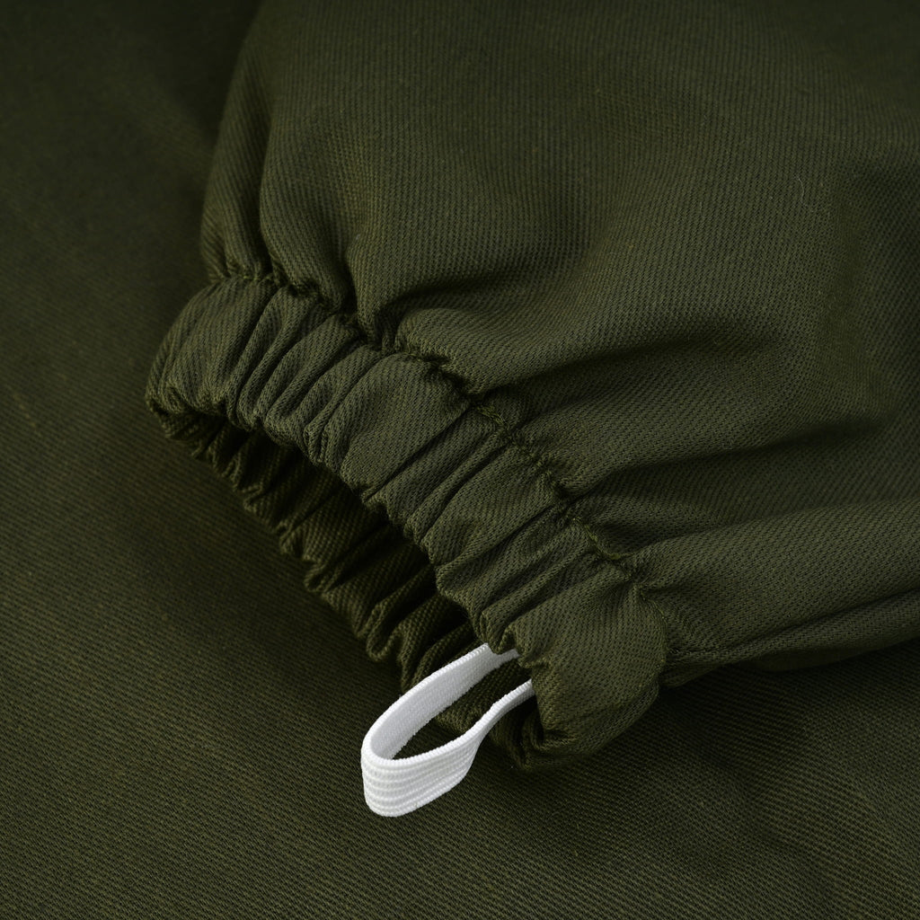 Cotton Beekeeping Jacket with Rounded Veil- Green