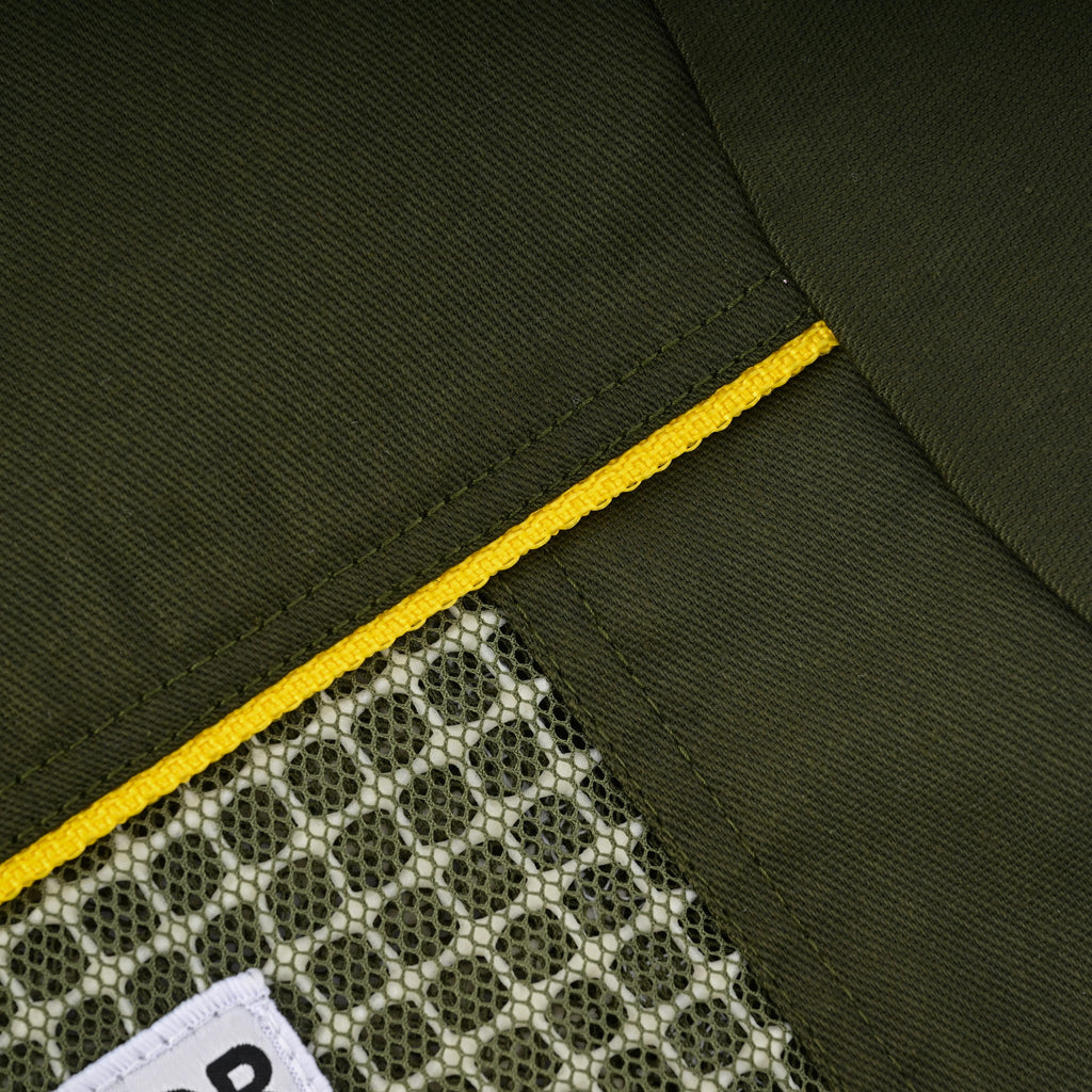 Semi Ventilated Beekeeping Jacket with Rounded Veil- Green