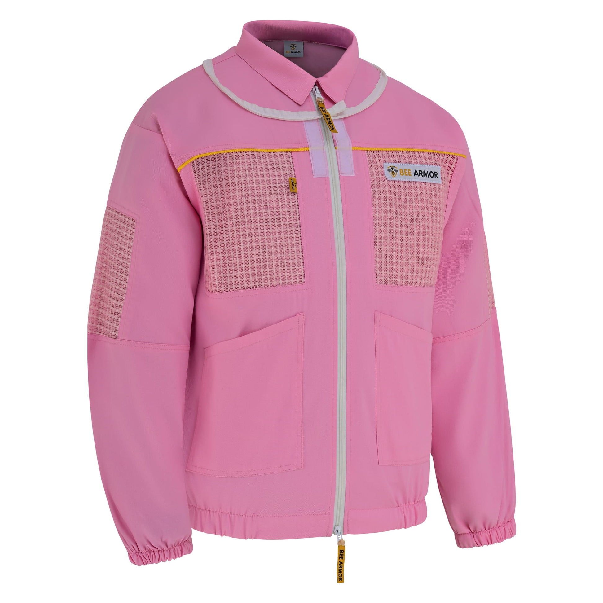 Semi Ventilated Beekeeping Jacket with Fencing Veil - Pink