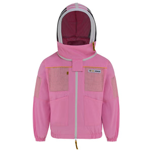 Semi Ventilated Beekeeping Jacket with Fencing Veil - Pink