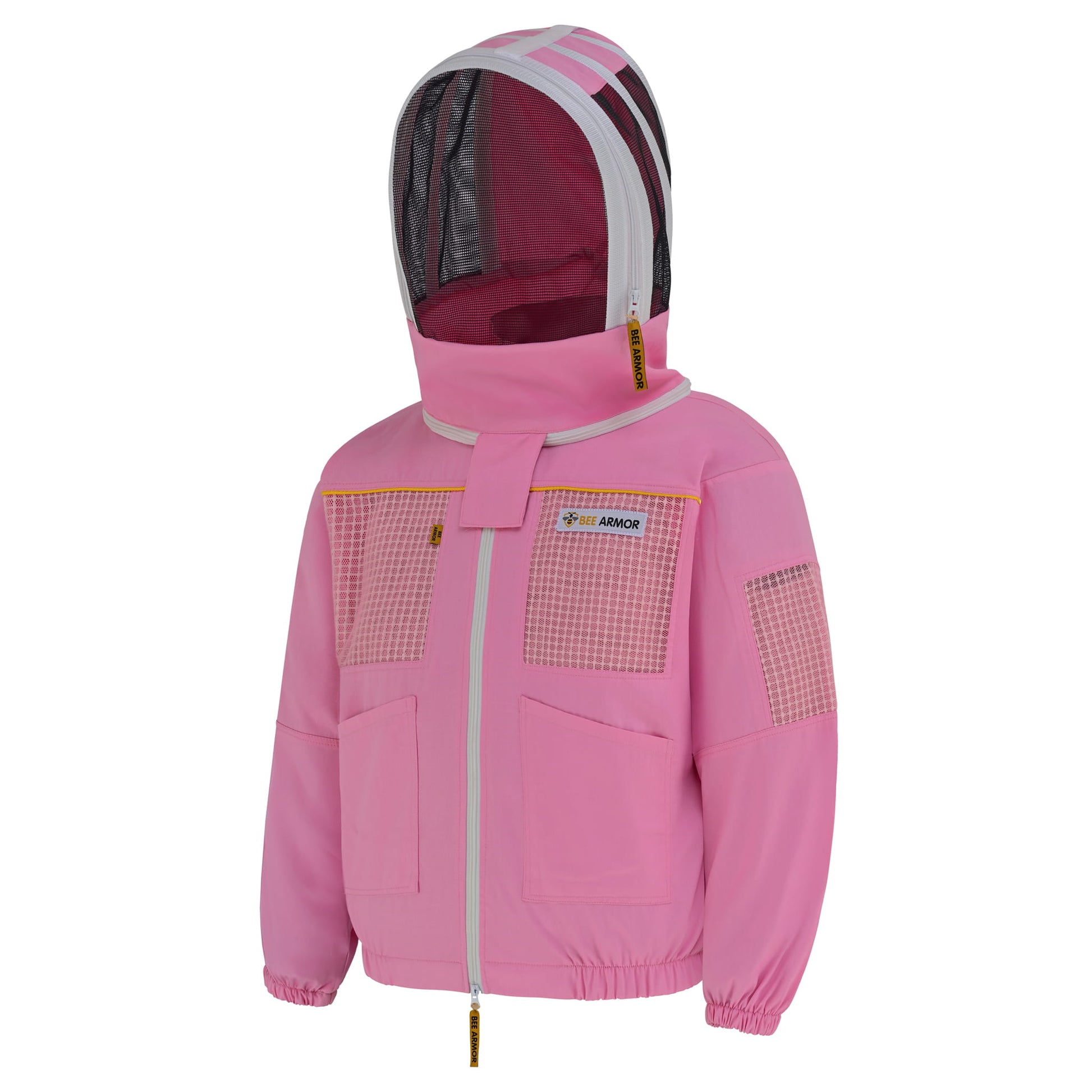 Semi Ventilated Beekeeping Jacket with Fencing Veil - Pink