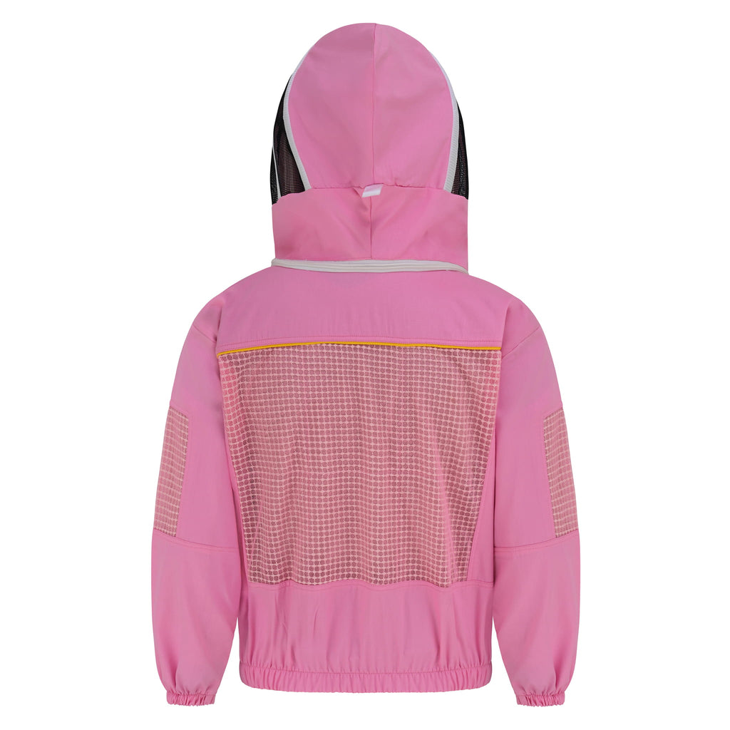 Semi Ventilated Beekeeping Jacket with Fencing Veil - Pink