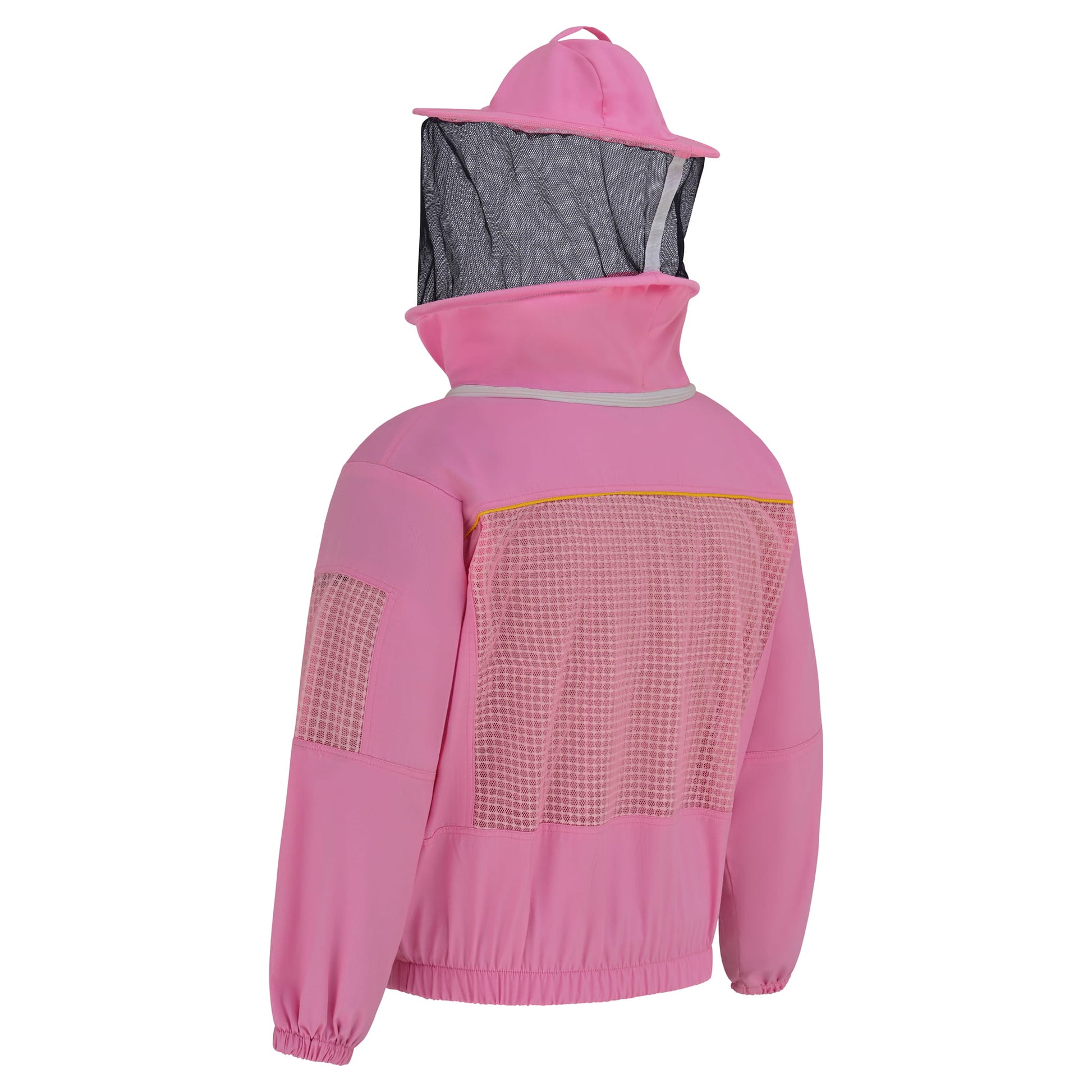 Semi Ventilated Beekeeping Jacket with Rounded Veil - Pink