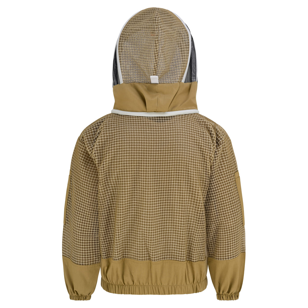 3 Layer Beekeeping Jacket with Fencing Veil- Khaki