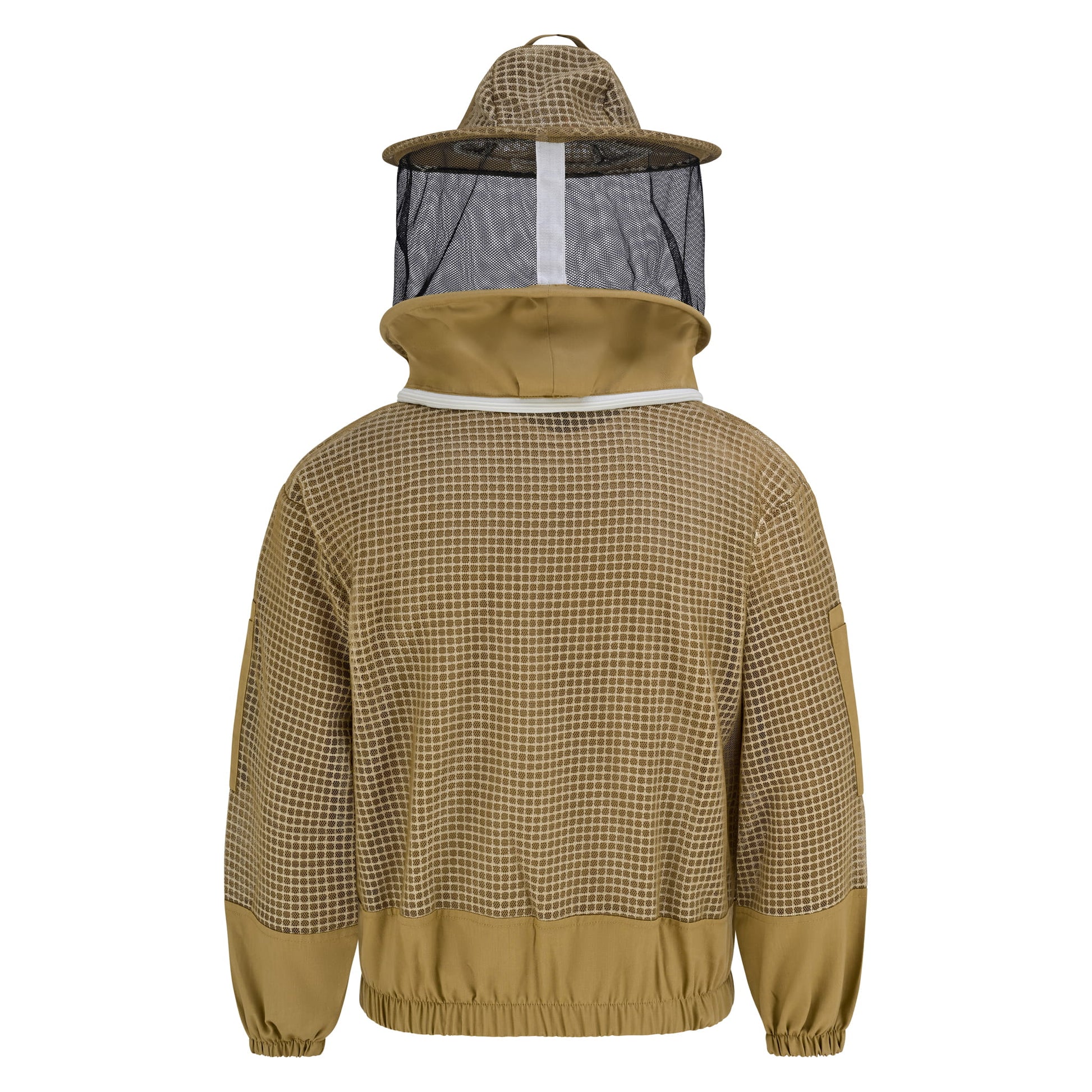 3 Layer Beekeeping Jacket with Rounded Veil- Khaki